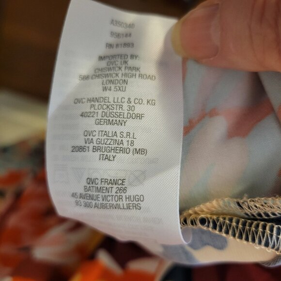 G.I.L.I. Knit Maxi Dress Multi Floral Print Jetsetter Long Sleeve - NWOT Med. - Picture 9 of 10